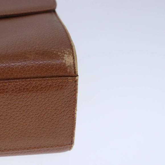 Burberrys Hand Bag Leather 2way Brown Auth ti2407 - Picture 9 of 16